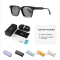 Mulheres UV400 Cornal Acetato Polarized Somas Sunglasses